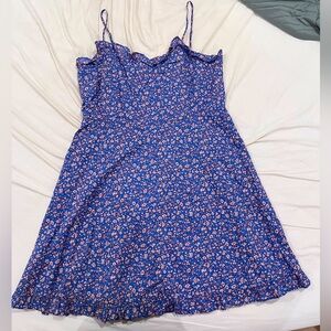 flirty Madewell blue and pink floral sundress